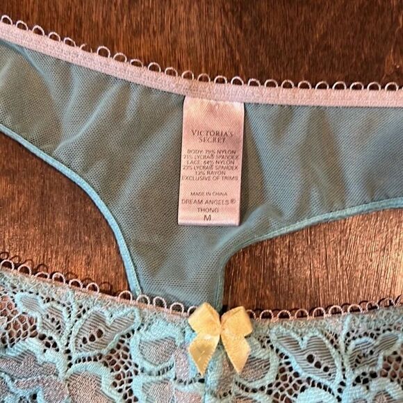 Vintage VICTORIA'S SECRET  Dream Angels Thong Sz-Medium 2009 Silver tag - Picture 8 of 13
